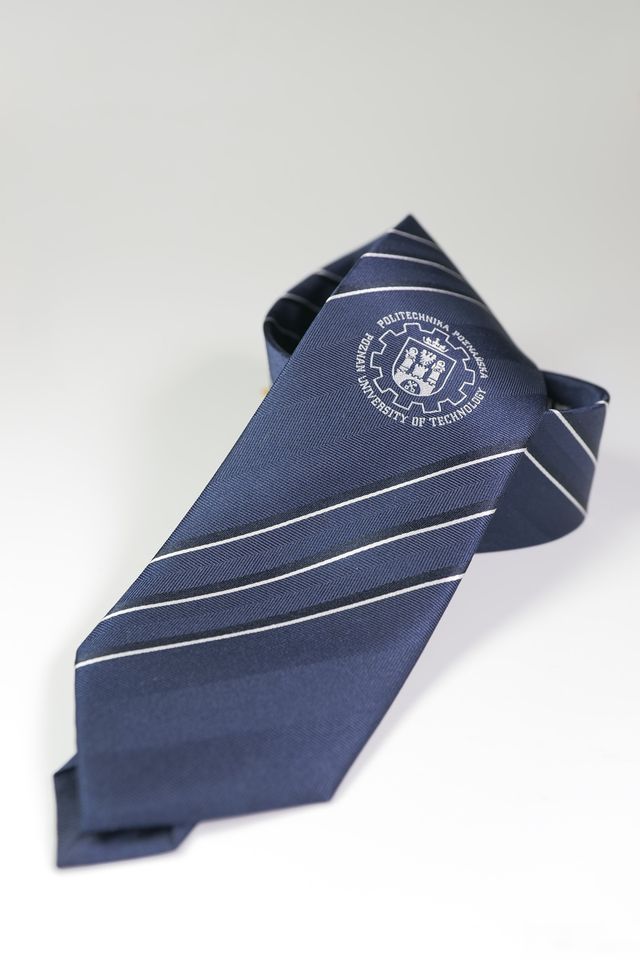 krawat z logo PP