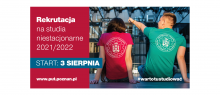 Plakat dot. rekrutacji na studia niestacjonarne